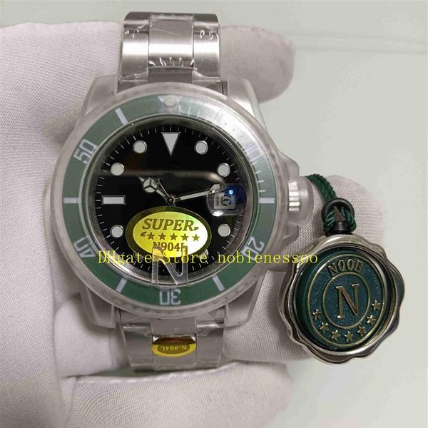 3 Style Super N Factory Watch Acciaio 904L Uomo 41mm Vetro zaffiro 126610 Quadrante nero Lunetta in ceramica verde 126610ln 126619lb Diving E2469