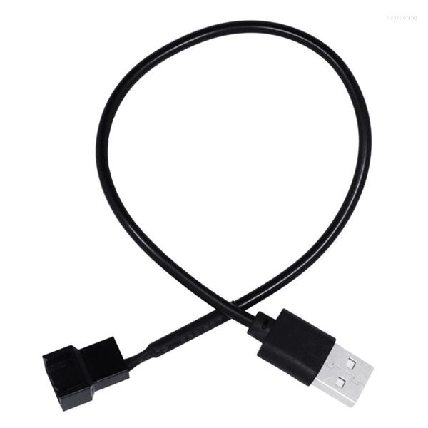 Компьютерные кабели от 4PIN Женский до 5 В USB -адаптерный кабель 4 -контактный вентилятор 85DD