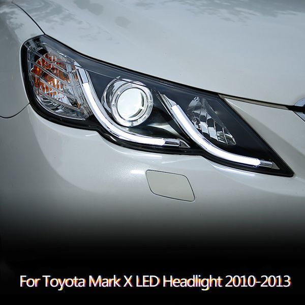 Auto Fari di Montaggio Indicatore di Direzione Luci Per Toyota Reiz Mark X HA CONDOTTO il Faro 2010-2013 Lampada Anteriore Accessori di Illuminazione