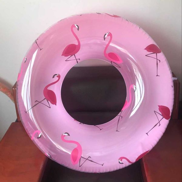 Schwimmweste Boje 120 cm Gaint Aufblasbare Flamingo Schwimmringe Transparente Kristall Schwimmen Strand Float Kreis Ring Schwimmbad Schwimmt Pool Spielzeug T221214