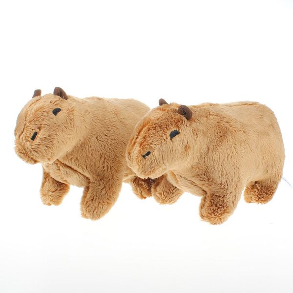 Simula￧￣o Animal Capybara Plush boneca