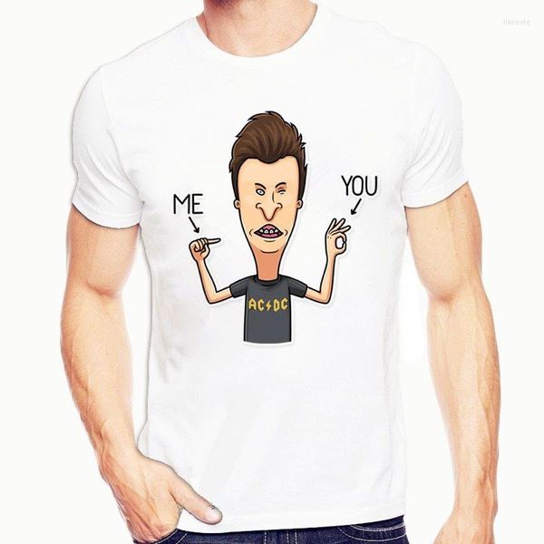 Magliette da uomo Divertente Beavis e Butthead Stampa T-Shirt Maglietta per uomo Donna Uomo Plain Crazy Tees Top T-shirt