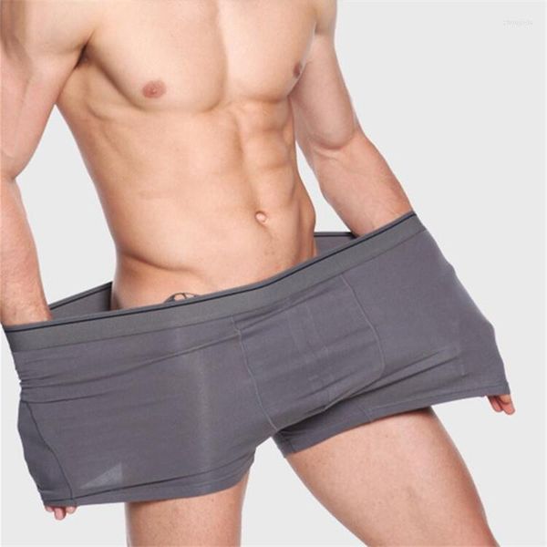 Underpants Мужчины Большой размер поднятый белье удобное свободное боксеры для Big Guy Super 4xl-6xl