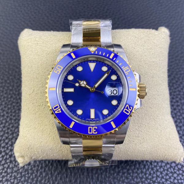 Clean 116613 Luxusuhr SUB Blue Dive All-Inclusive 18K interGold Dandong 3135 Mechanisches Uhrwerk 40mm 904L Stahl Business Tuhai Favorit