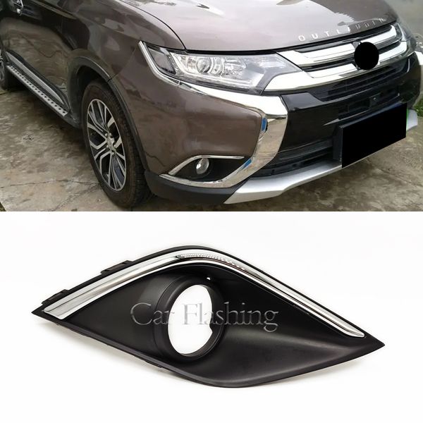 Coperture per la luce della nebbia cromata per Mitsubishi Outlander 2016-2019 Grill di copertura della cornice lampada