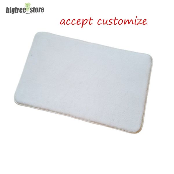 15,8x23,7 Zoll Sublimation Polyester Flanell Teppich Bodenmatte Badezimmer Teppich Küche Anti Flip Akzeptieren Sie maßgeschneiderte