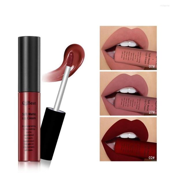 Lucidalabbra 34 colori rossetto liquido impermeabile opaco pigmento nudo rosso lucidalabbra per trucco da donna a lunga durata