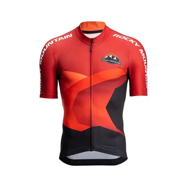 Rocky Mountain 2024 Maglia da ciclismo estiva da uomo Mountain Bike Uniformi in spandex Team MTB Abbigliamento da bicicletta Maniche Indossare Maglia da ciclismo Camicia da gatto nero