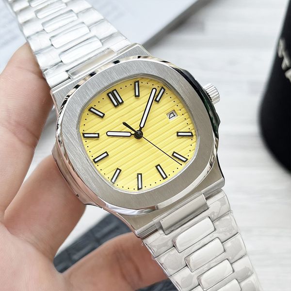 Herrenuhren Nautilus Papagei 40 mm automatisches transparentes mechanisches Uhrwerk Faltschließe elegante Sportuhr Designer-Armbanduhren Montre De Luxe U1