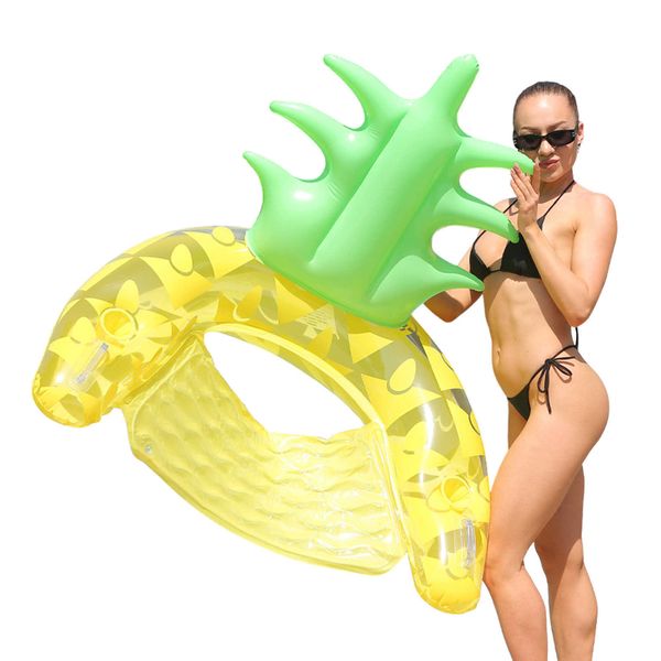 Life Yelek Şamandıra Iatable Ananas Havuzu Floater Lounger Float Yetişkin Boyutu T221214