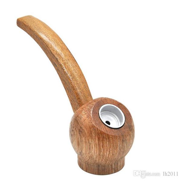 Pipe per fumatori Nuova piccola pipa per zucca in legno massello 2022 Accessori per narghilè