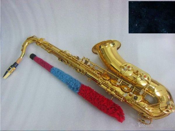 Новый тенор саксофон B плоский тенор саксофон Sax Lacqued Gold Musical Professional с корпусом