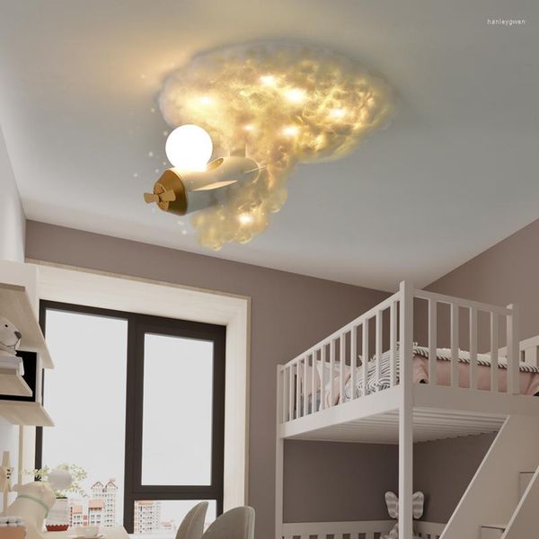 Plafoniere Nordic LED per bambini Camera da letto per bambini Sala studio Lampada post moderna Ragazzi Ragazze Uso vivente