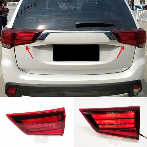 Luce di coda posteriore a LED per Mitsubishi Outlander PHEV 2016 2017 2018 Segnale di auto Frevia Parti di auto per avvertimento per il paraurti Luce di avvertimento