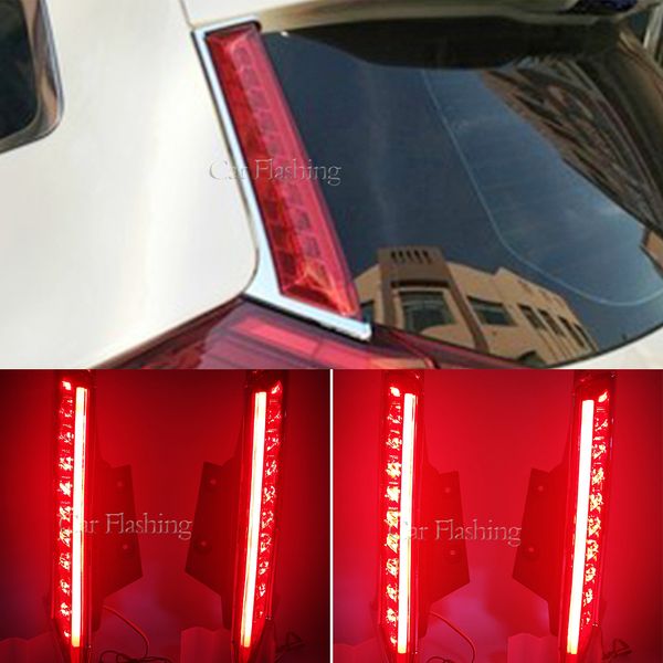 1Set LED DRL Heck -Stoßfänger Rückgangsnebel Lampenbremslichter Signallampe für Nissan Xtrail X -Trail X Trail Rogue 2014 - 2020