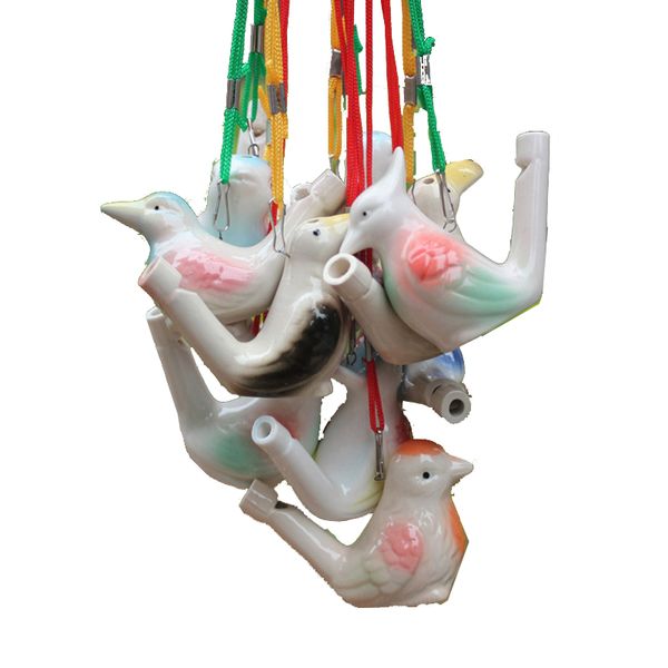 Детская керамическая форма птицы свистка новинка предметы вода Ocarina Песня Chirps Bathtime Toys Gift Craft свисток