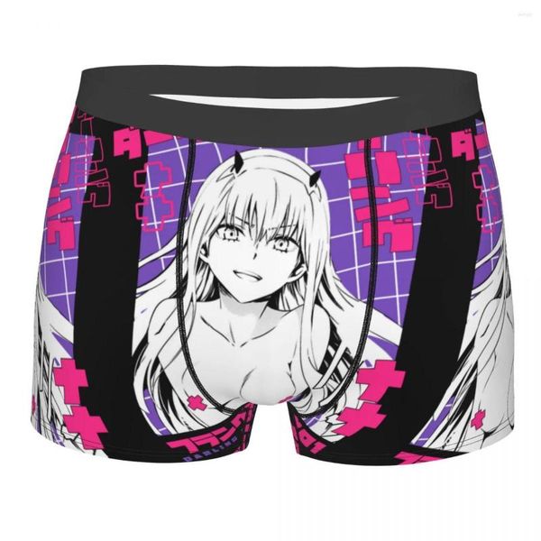 Underpants Darling in the Franxx Boxer Shorts for Men 3D Print Anime Manga Zero Due mutandine mutande mutandine briefing BreathBale Sexy