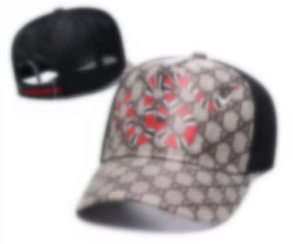 2023 Neue Designer Herren Baseball Caps Marke Tiger Kopf Hüte Biene Schlange Gestickte Knochen Männer Frauen Casquette Sonnenhut Gorras Sport Mesh Cap A-3