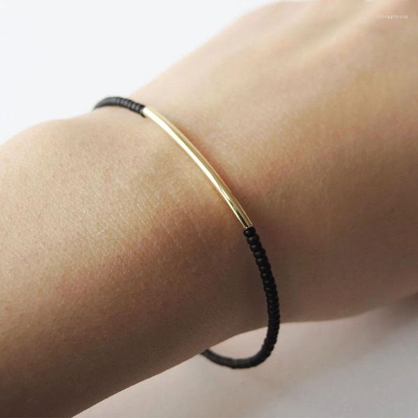 Bracelets de link 2022 Chegada Boceiro Bohemian Bracelet Tubo Bend Bend Tube para mulheres