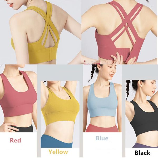 YOGA ROUTA DE IGA SUMPLEM FEML SUMPLENTE ANTI-CRESSOVER SLING TOP RUND RUNDING BRA COND