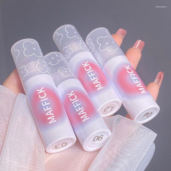Lip Gloss Sdattor Espelho Pearlescent Clear à prova d'água de laca colorida esmalte de mancha hidratando lábios grossos de maquiagem coreana