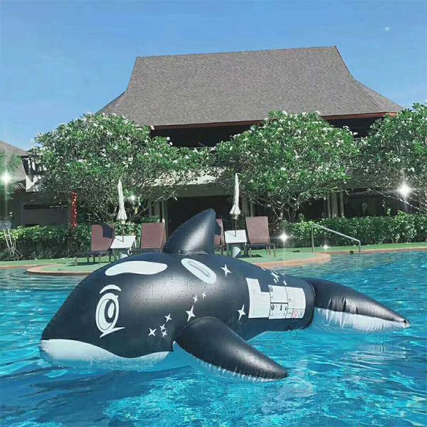 Life Val Vest Bóia Abastecimento de água Inflável Dolphin Mount Children Children Water Float 213cm Friends and Festies For Fun T2221214