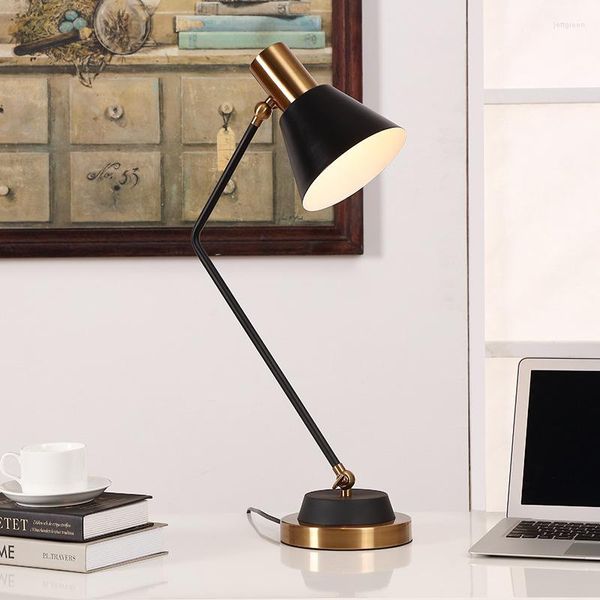 Tischlampen, moderne einfache Schreibtischlampe, nordeuropäischer Stil, Arbeitszimmer, Wohnzimmer, amerikanisch, kreativ, Schlafzimmer, Nachttisch