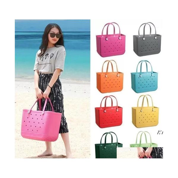 Aufbewahrungstaschen Tragbare Tasche Große Kapazität Strand Farbe Sommer Sile Korb Kreative Frauen Reise Tote Inventar Pae13528 Drop Lieferung Otyeh