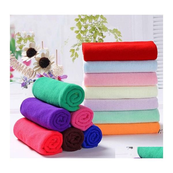 Havlu polyester 30x60cm/12x24 inç mikrofiber mutfak yumuşak antigrease tiftik wi paçavra hızlı kuru saç havlu ev cam