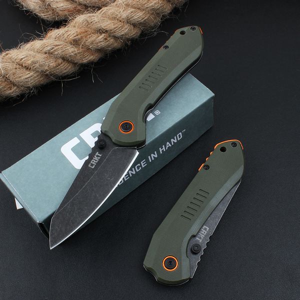 C9280 Taschenklappmesser 8Cr13Mov Black Stone Wash-Klinge Nylon plus Glasfasergriff Kugellager EDC-Ordnermesser mit Einzelhandelsverpackung