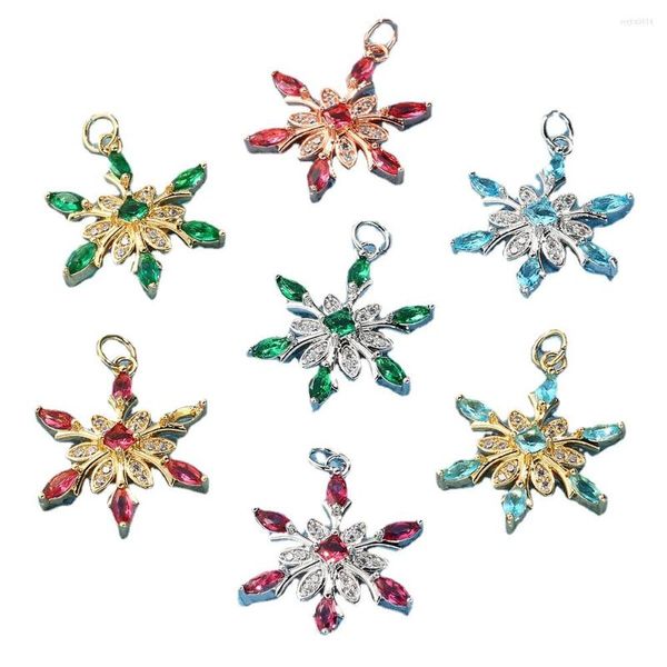 Charms Romantischer Schneeflocken-Blumen-Charm für Schmuckherstellung, Ohrringe, Halskette, Armband, Basteln, Großhandel, DIY-Zubehör, Anhänger