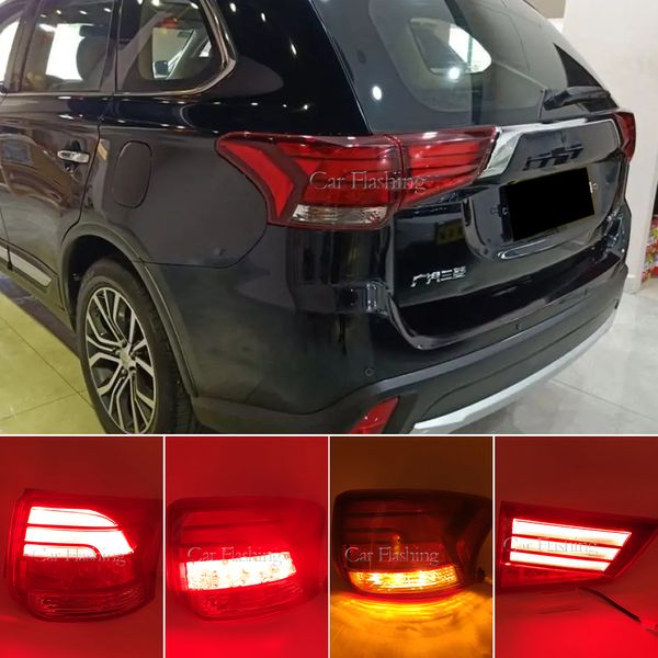 Auto -LED -Rückschwanzlichter für Mitsubishi Outlander Phev 2016 2017 2018 Innen Außenbremslampe Teile Stoßfänger Warnleuchte