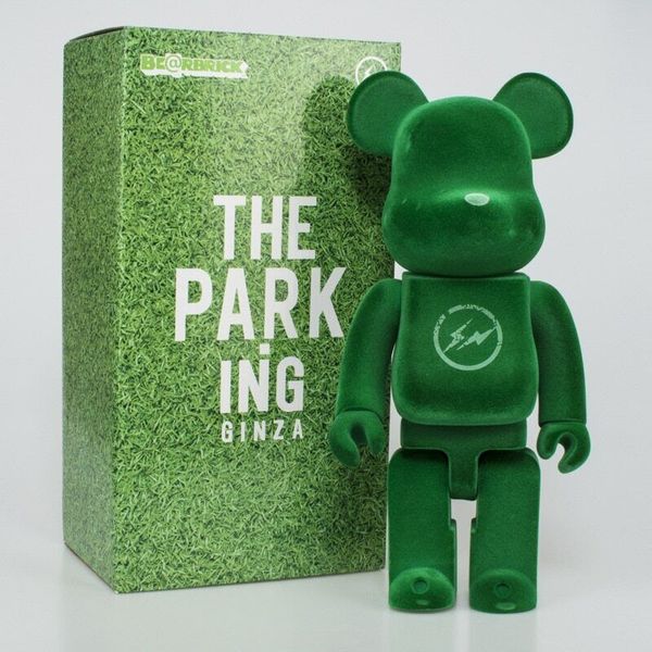 Neue 400% Bären -Action -Spielzeugfiguren Bearbricks FigureViolent Bear Building Block Bären die Parking Ginza 28 cm Anime -Figur in Box