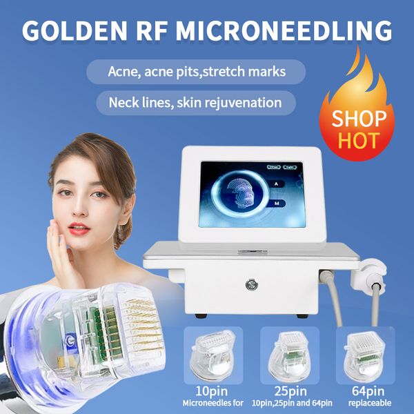 Instrument RF Microneedling Maschine Dehnungsstreifenentferner Micro Needling Hautfest Facelift Home Beauty Salon