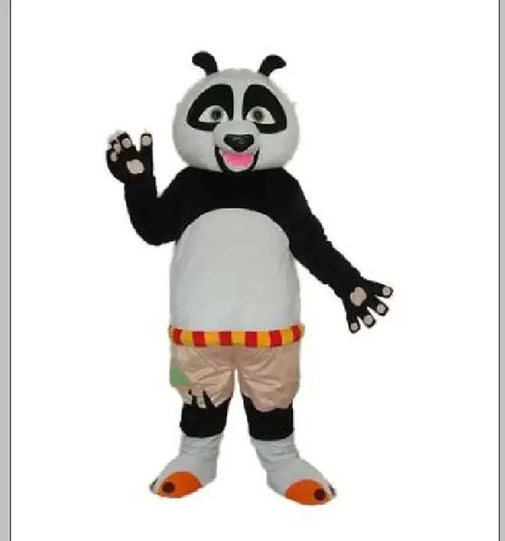 Fabrikverkauf Kongfu Panda Puppe Maskottchen Kostüme Fancy Party Kleid Cartoon Charakter Outfit Anzug Erwachsene Größe Karneval Ostern Werbung Thema Kleidung