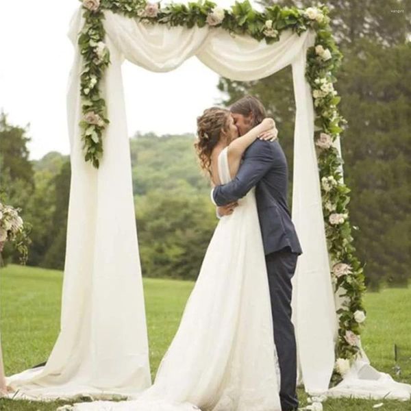 Decoração de festa pura casamento tule tule rústico tecido de organza para amor cenário de aniversário