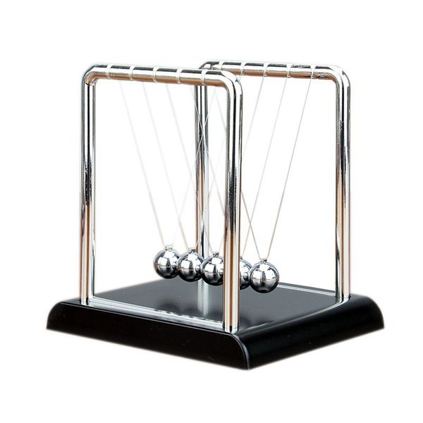 Newtons Cradle Steel Balance Ball Games Studational Desk Toy Kid