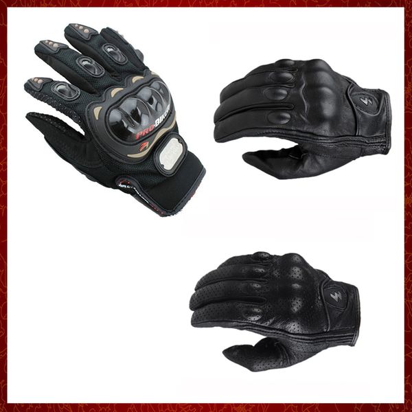 ST662 Motosiklet Eldivenleri Perforlu Sokak Deri Gants De Moto Black M/L/XL Luvas de Motocicleta Binicilik Eldiven Bisiklet Yarışı