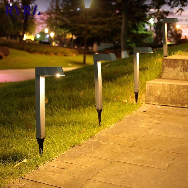 Luce solare a LED per prato Luci esterne impermeabili Pathway LandscapeLawn Lamp per Home Yard Driveway Drop