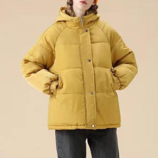 Trench da donna Cappotto da donna Piumino invernale Parka Donna Abiti autunnali oversize con cerniera Piumino con cerniera per ragazza imbottito Nero Viola