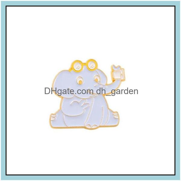 Alfinetes Broches Personalizados Elefante Girafa Esmalte Armado Broche de Lapela Engraçado Mulheres Jóias de Luxo Genshin Cute Cartoon Badges Dhgarden Dhop9