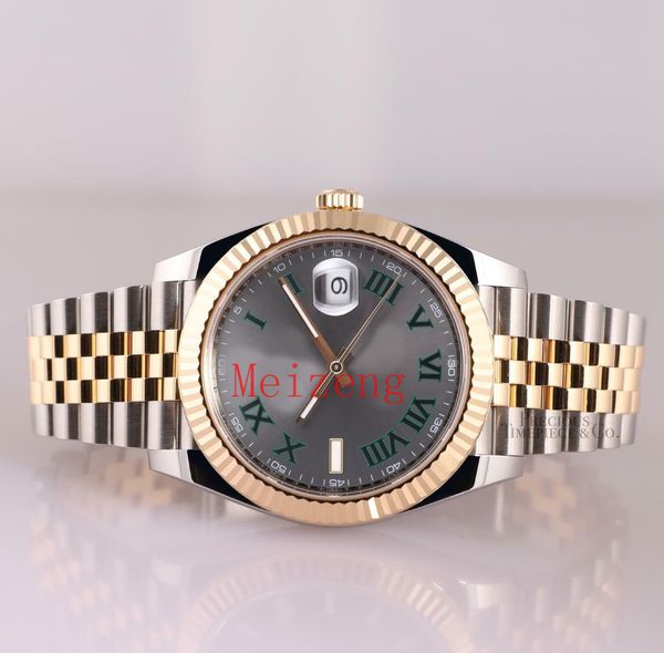 Orologio da polso di lusso WIMBLEDON DATEJUST 126331 41 LUNETTA SCANALATA BICOLORE ORO ROSA JUBILEE 2023 Orologio automatico da uomo