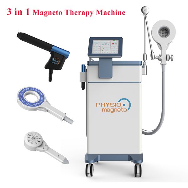 NUOVA terapia magnetica fisica 3 in 1 con attrezzatura pneumatica EMTT Shockwave a infrarossi Physiotherpay per il trattamento ED sollievo dal dolore corporeo