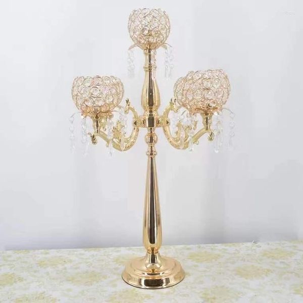 Украшение вечеринки Crystal Candelabra 68 см высотой подсвечники.