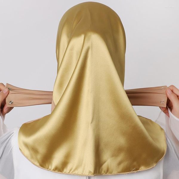 Etnik Giyim Forması Kadın Müslüman Hijab Kapakları Tam Türban Kapakları Sararlar Kadın Baş Bandı Bonnet Anında