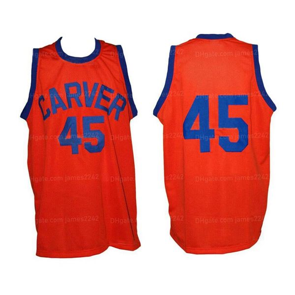 Shadow Warren Warren Coolidge Custom Carver High School Basketball Jersey's All Ed Orange qualquer nome Número XXS-6XL