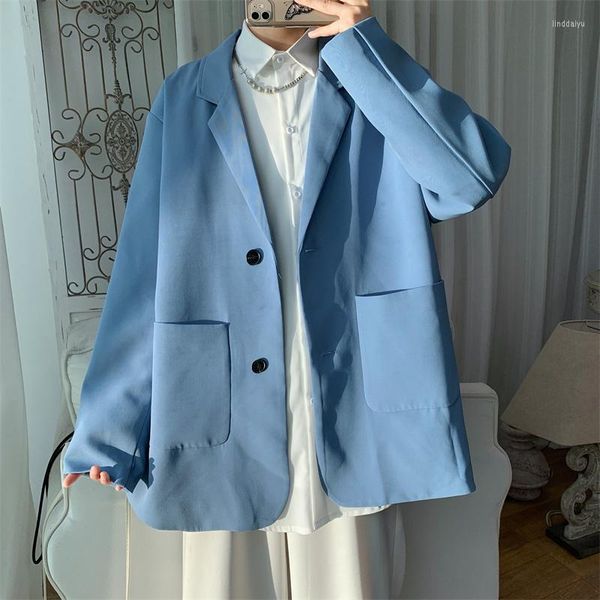 Herrenanzüge Schwarz Blau Grün Blazer Männer Fashion Society Herren Kleid Jacke Koreanische Lose Business Casual Anzug Formelle M-2XL
