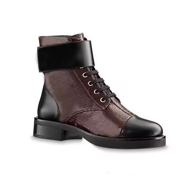 Stivali firmati autunno inverno donna Stivale con cerniera con suola spessa Morbida piattaforma da donna in pelle bovina lettera Scarpa casual in pelle moda Donna alta