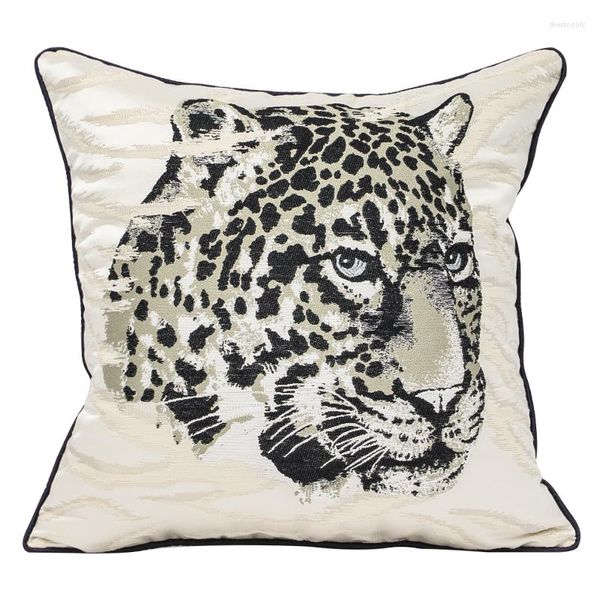 Travesseiro leopardo tigre sala de estar sofá fronha de travesseiro