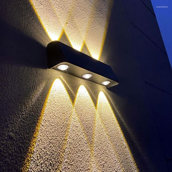 Lampade da parete Luci per recinzioni per esterni Luci per scale impermeabili a ponte ad energia solare per passerella a gradini Patio Garden Pathway